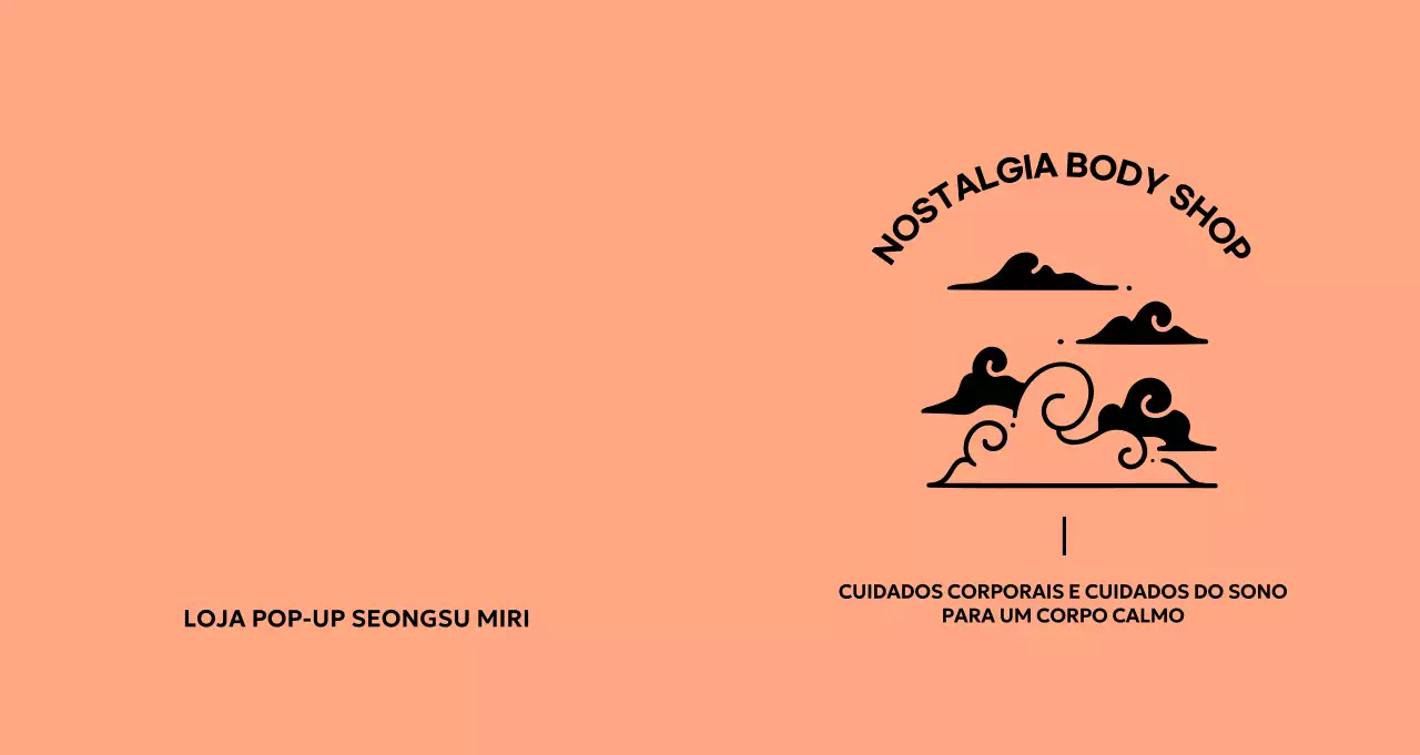 Promover o evento Orange Minimal Pop-Up Store