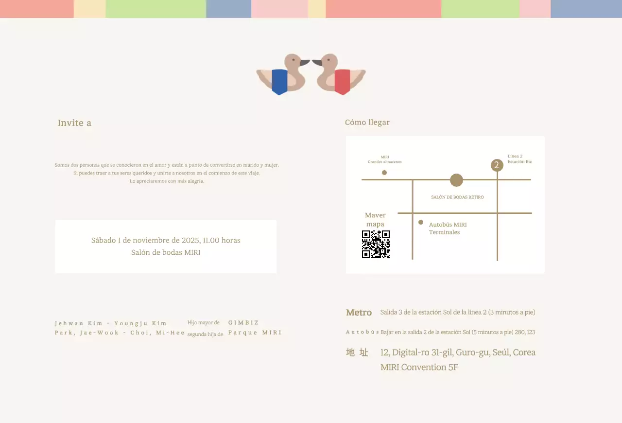 Bonitas y limpias invitaciones de boda tradicionales