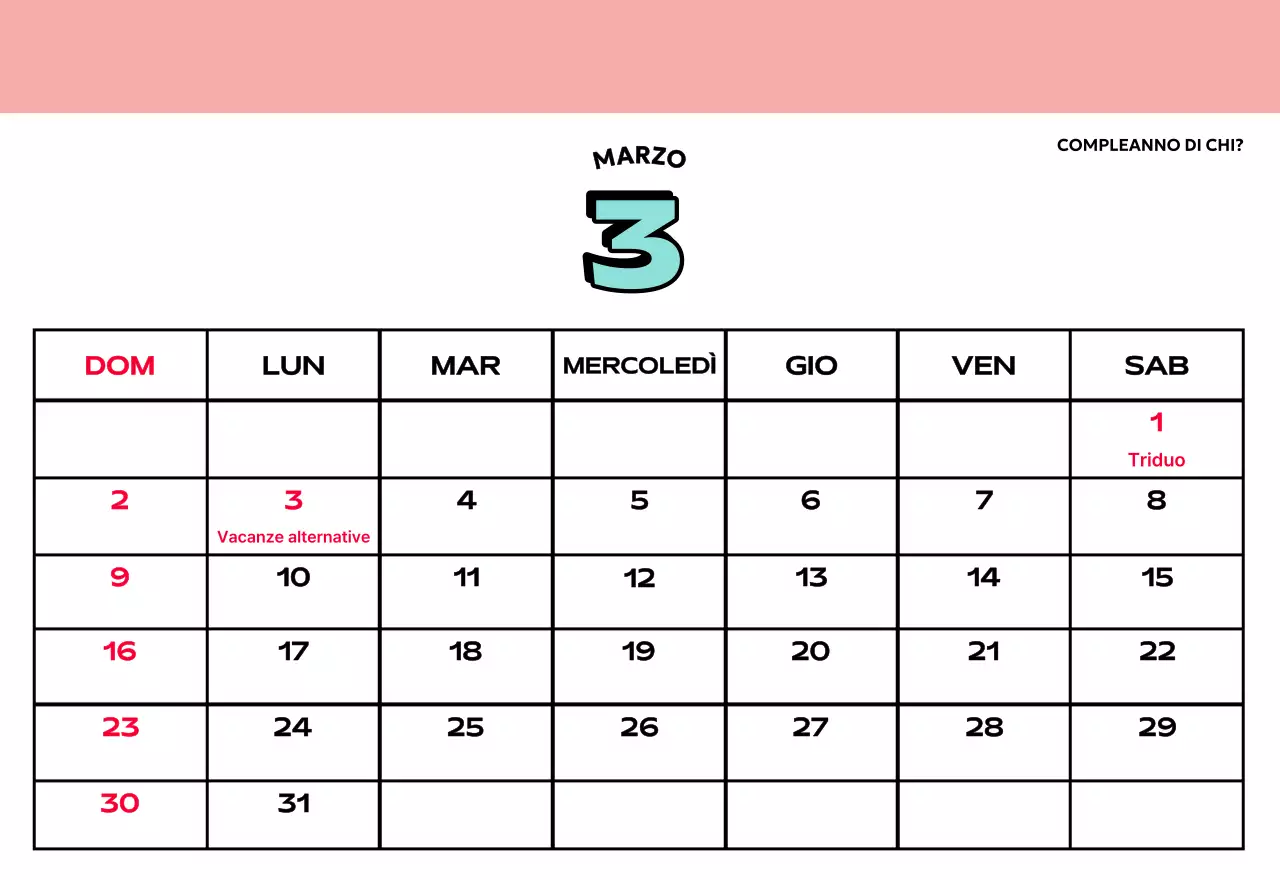 Calendari colorati con una varietà di illustrazioni retrò