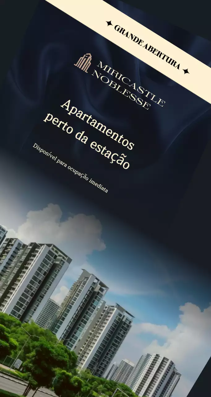 Anúncios de imóveis de luxo em preto