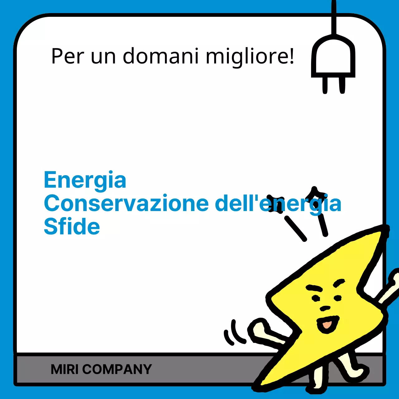 Campagna di risparmio energetico Blue Simple