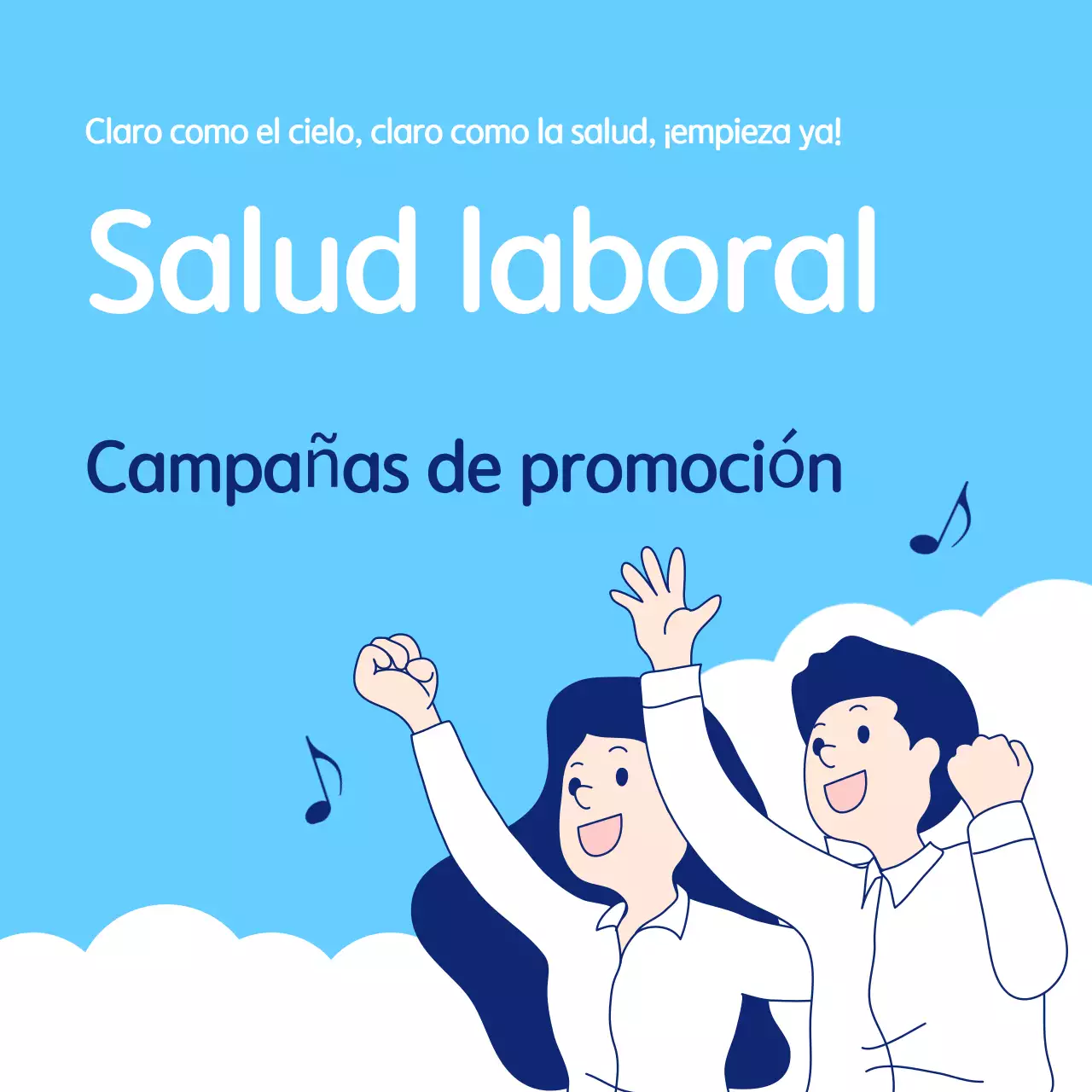 Azul claro Guía de campaña sencilla