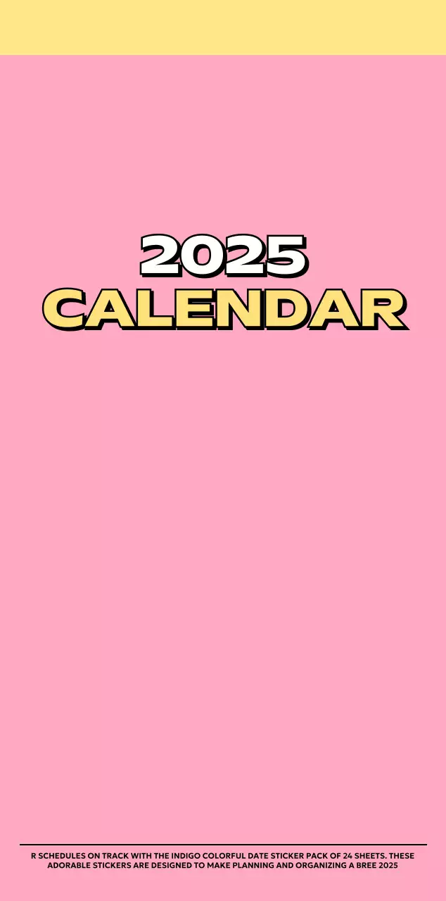 様々なレトロなイラストが描かれたカラフルなカレンダーカレンダー