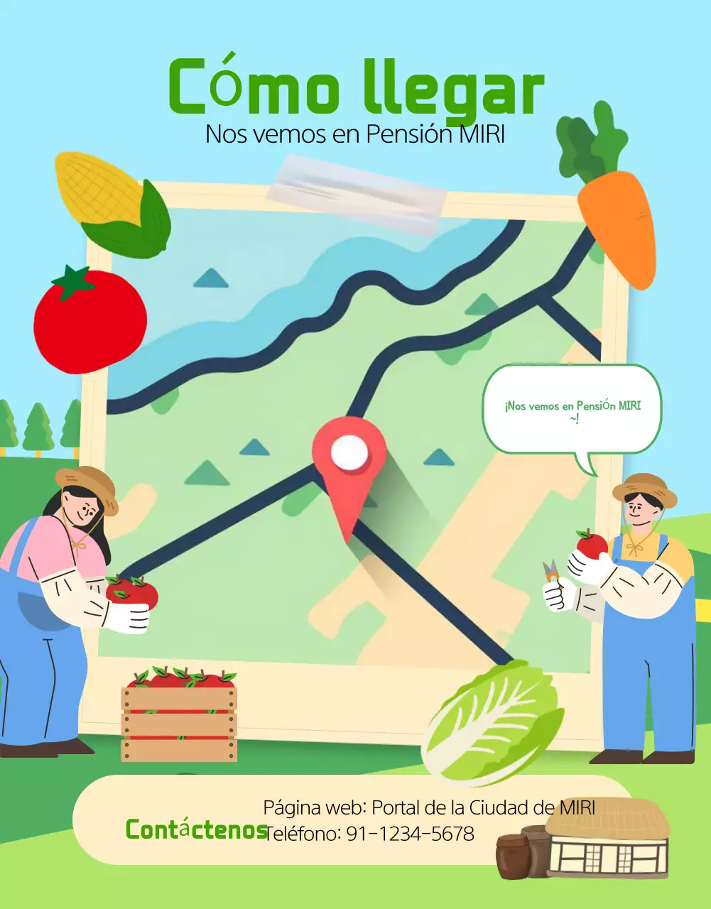 Promover experiencias rurales en azul claro