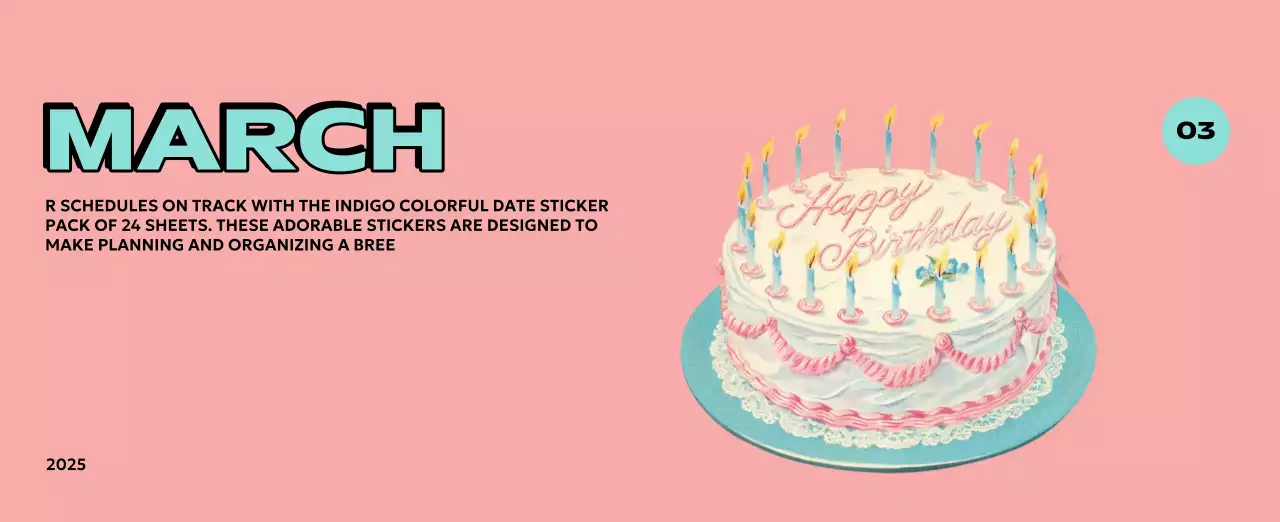 様々なレトロなイラストが描かれたカラフルなカレンダーカレンダー