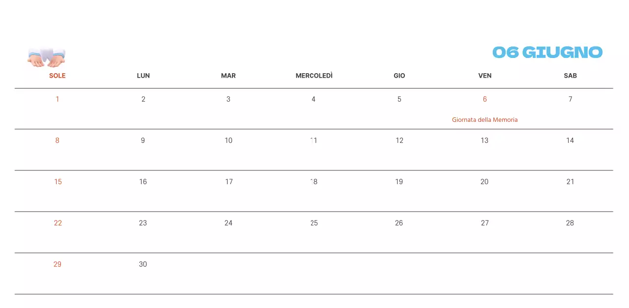 Un ospedale festivo con illustrazioni a tema salute e famiglia e accenti colorati