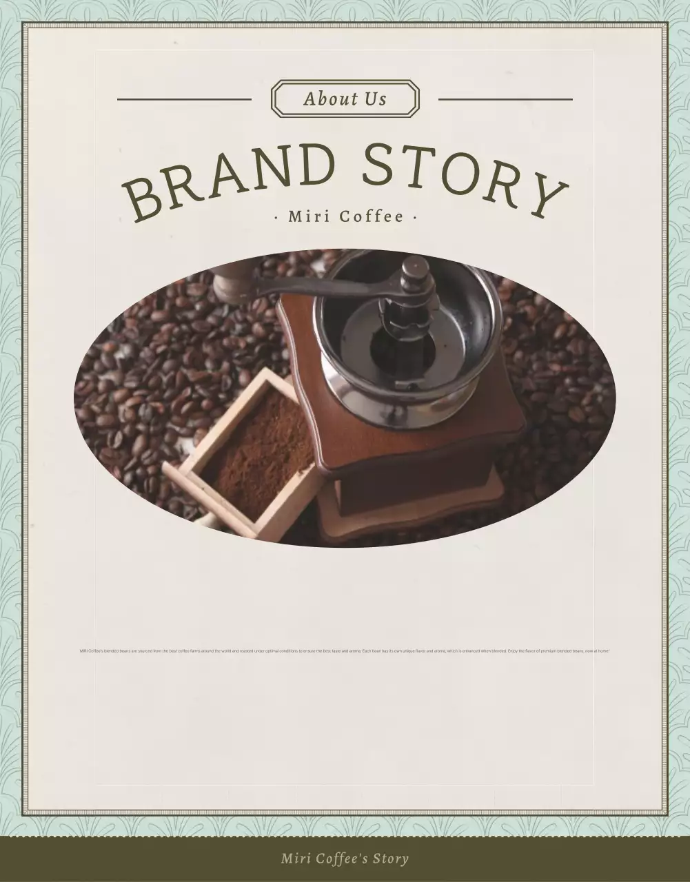 Mint Vintage Coffee Promotion Poster