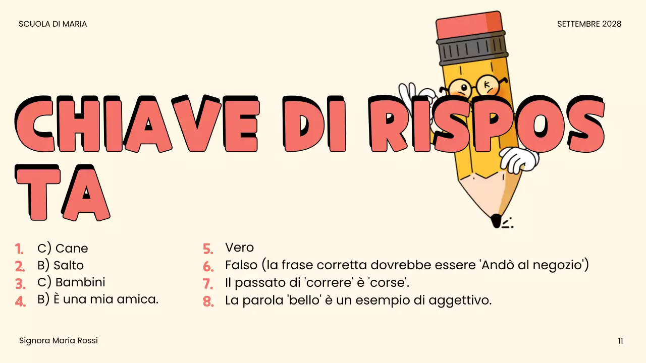 annuncio del quiz a fumetti beige