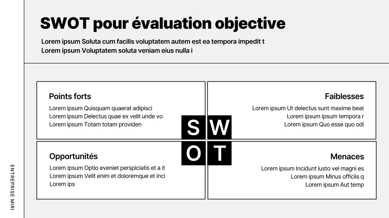 Plan d'affaires moderne gris