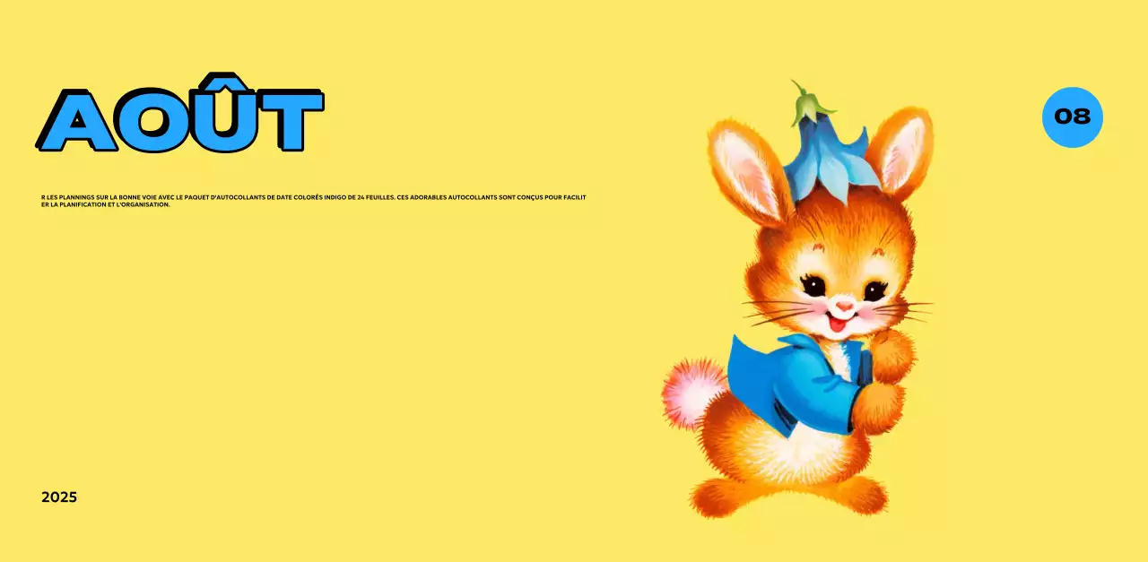 Calendriers colorés avec une variété d'illustrations rétro