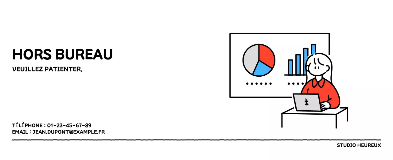 Calendrier illustré avec un joli style de lignes