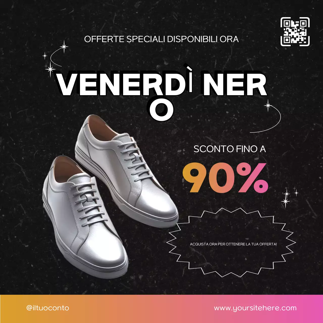 Promozione scarpe alla moda del venerdì nero