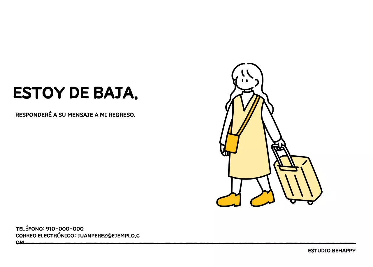 Calendario ilustrado con un bonito estilo de líneas