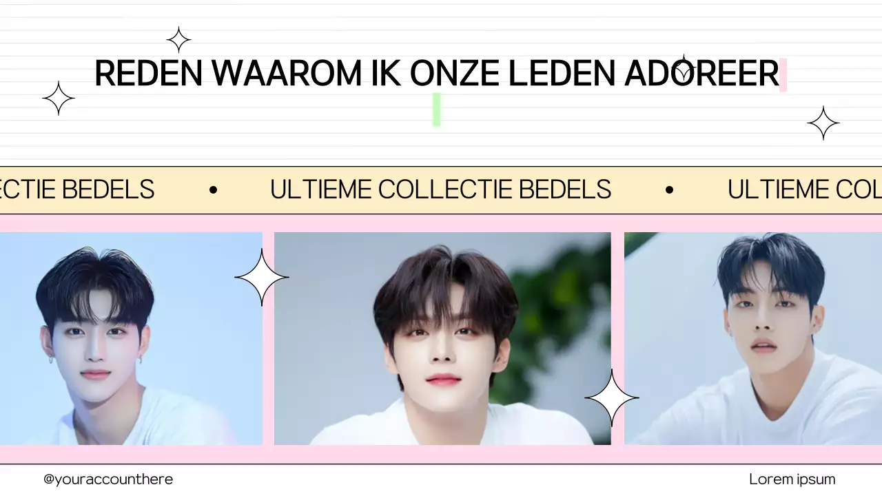 Kleurrijke trendy leden promotie