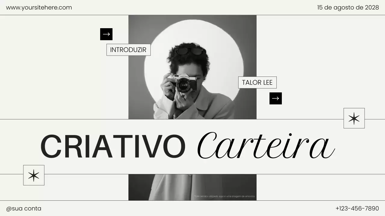 portfólio de fotografia moderna e negra