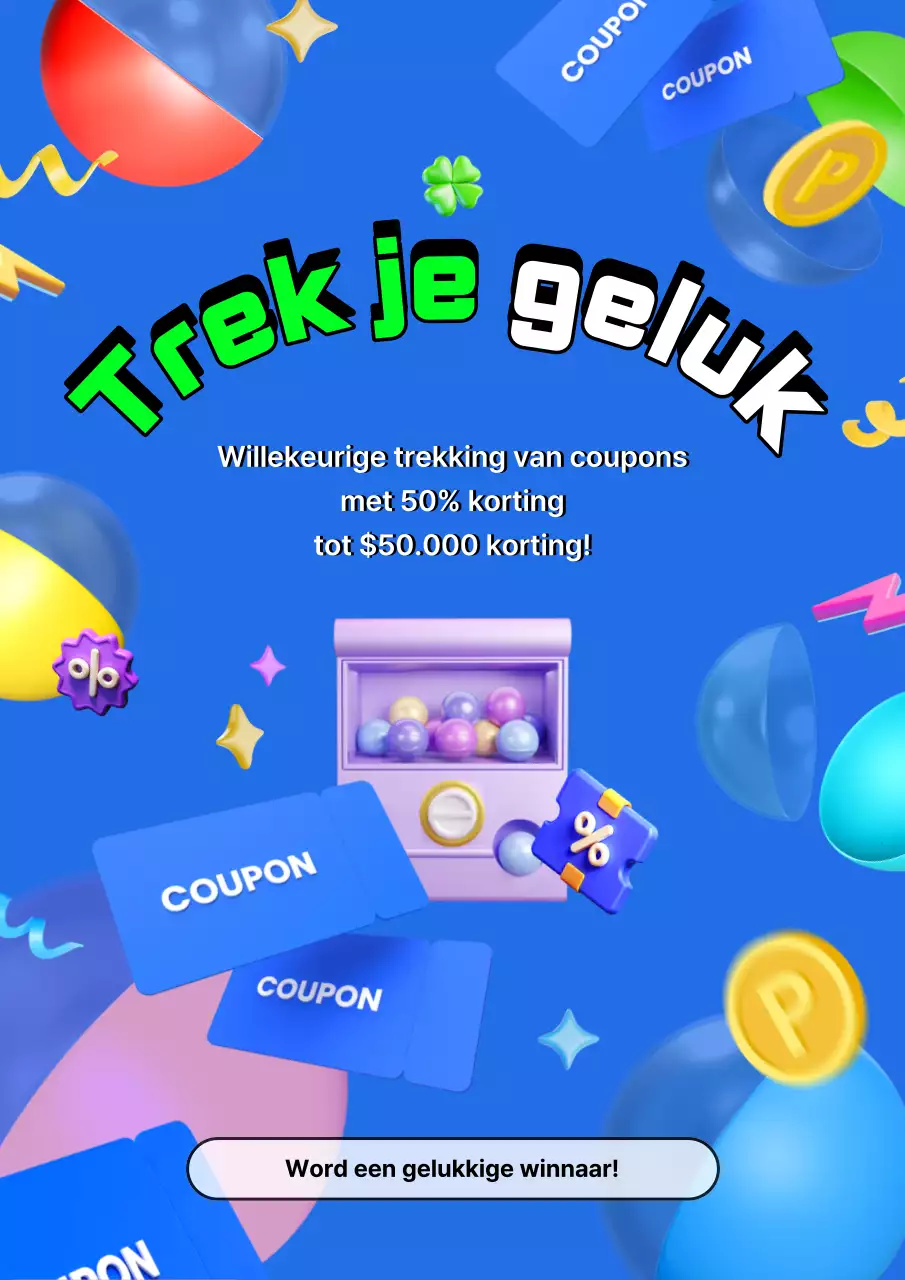 Promoot giveaways met een blauwe knipoog