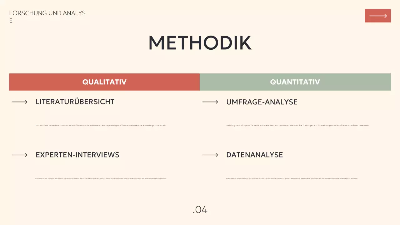 beige moderne Projektpräsentation