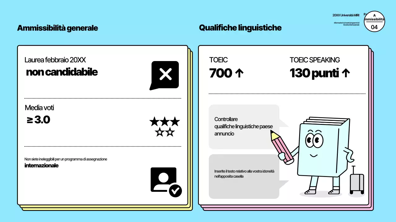 Programmi di studio all'estero blu