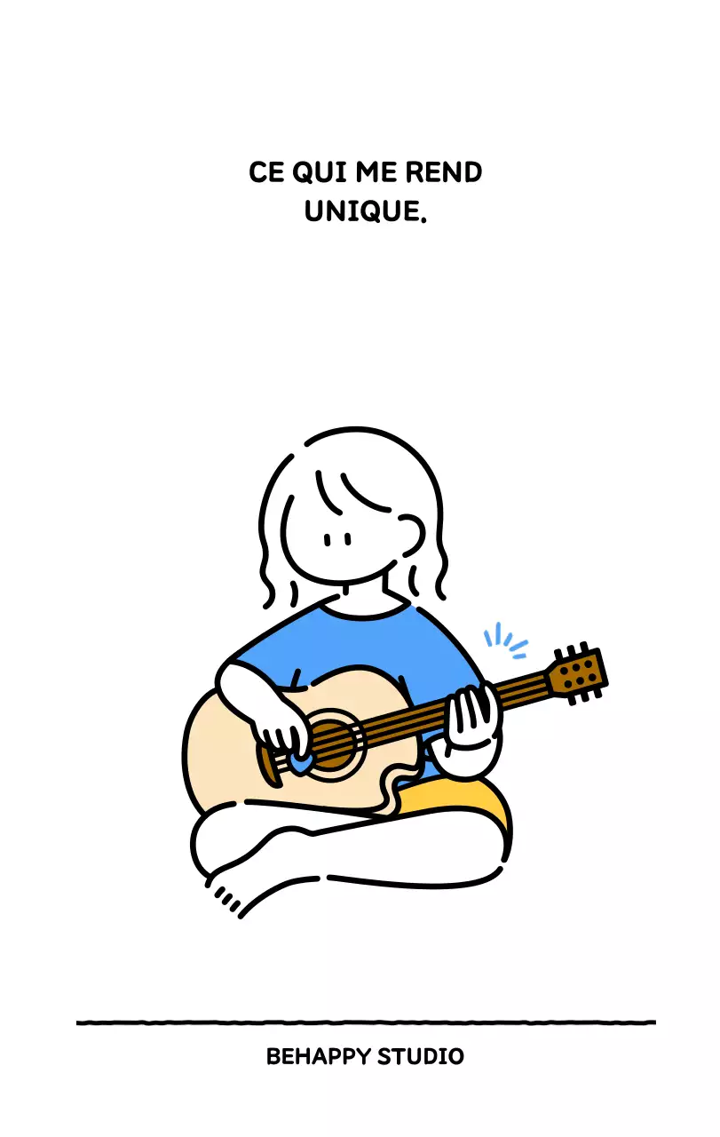 Calendrier illustré avec un joli style de lignes