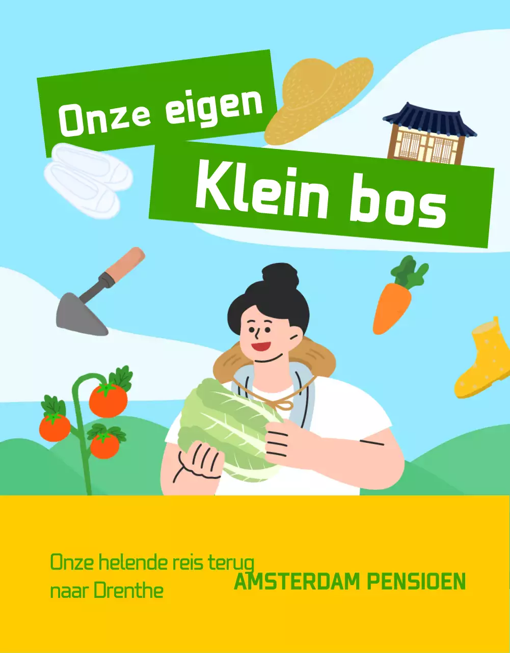 Plattelandservaringen promoten in lichtblauw