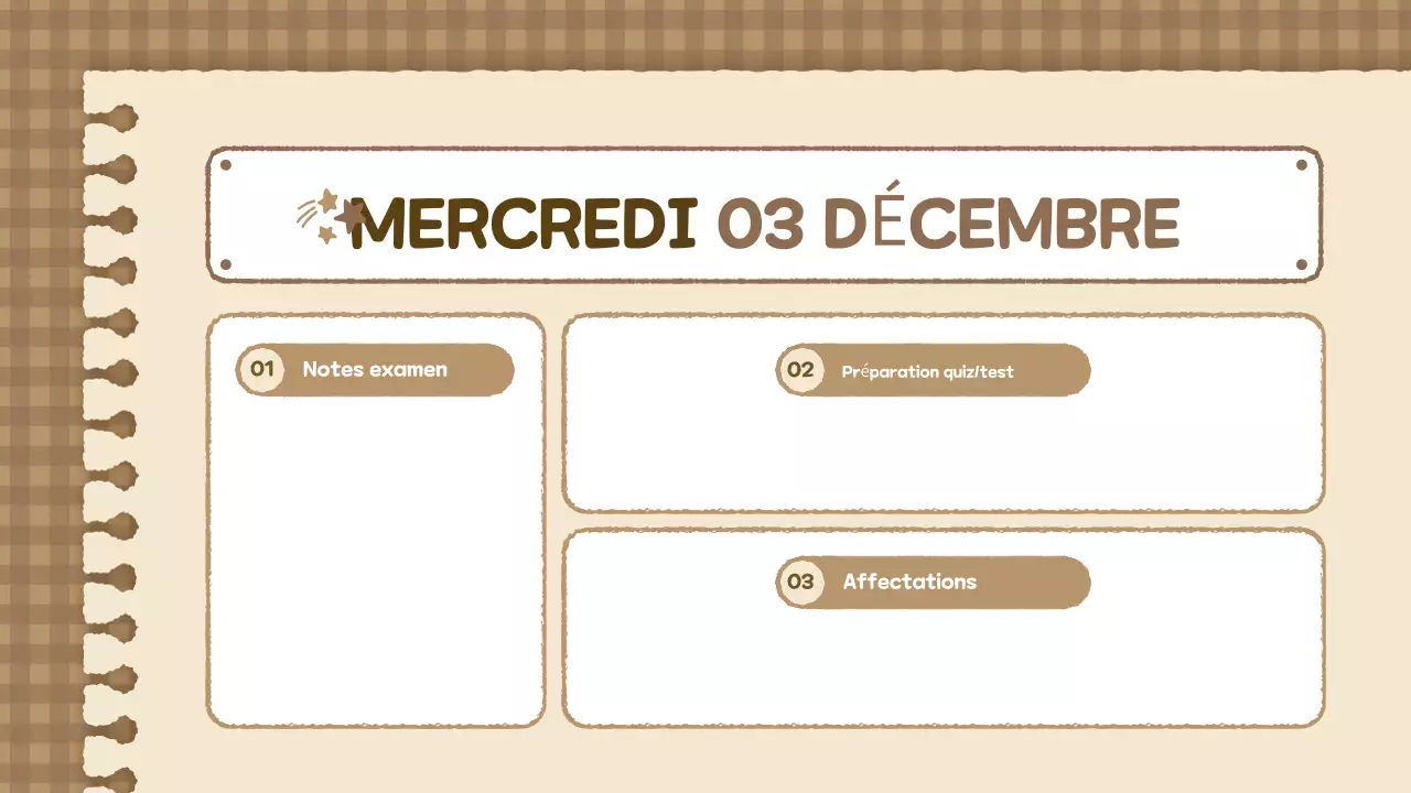 beige vintage class agenda