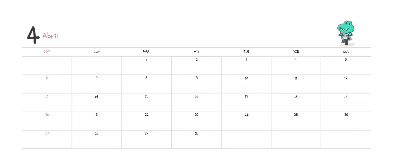 Un calendario con un bonito concepto de ilustración de Ago