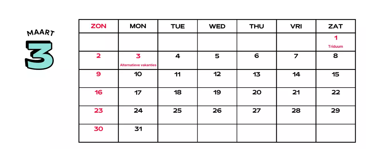 Kleurrijke kalenders met verschillende retro-illustraties