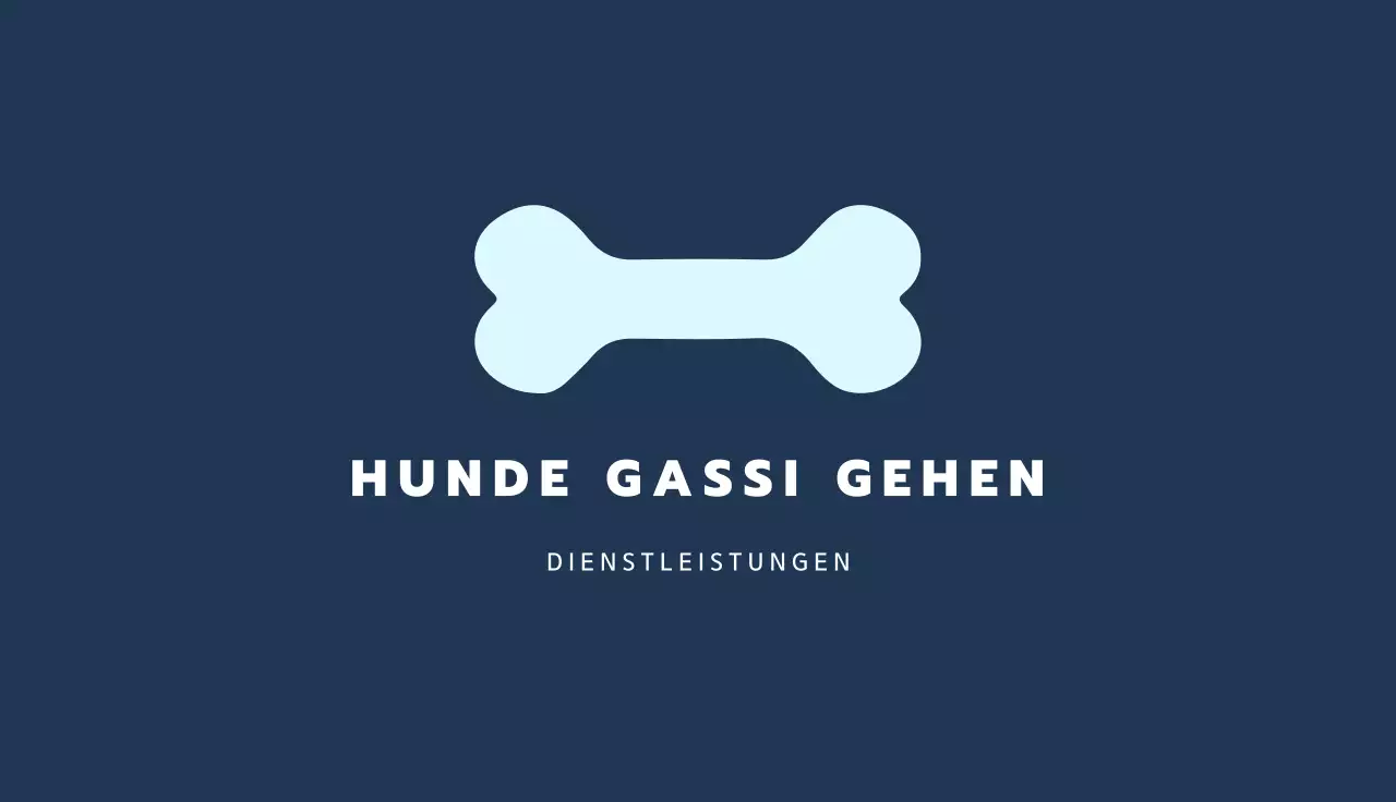 blaue minimalistische Visitenkarte