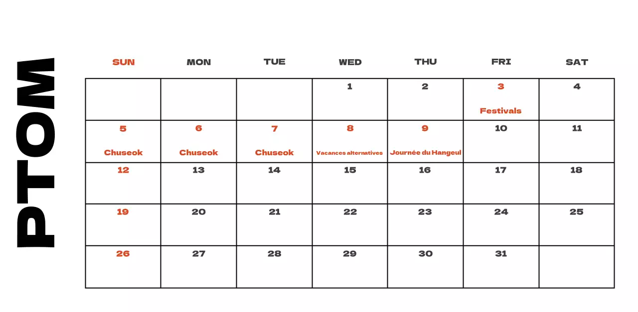 Calendrier de nettoyage des photos du ciel