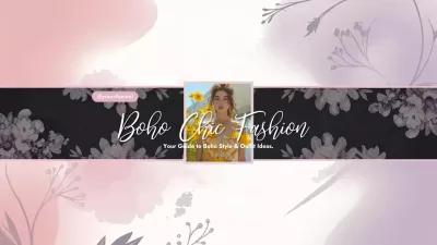 Pink Floral Fashion Guide YouTube Thumbnail