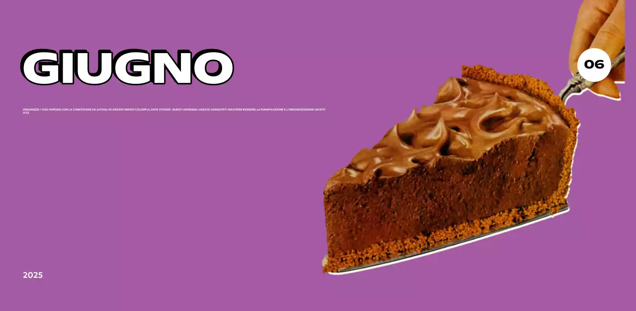 Calendari colorati con una varietà di illustrazioni retrò