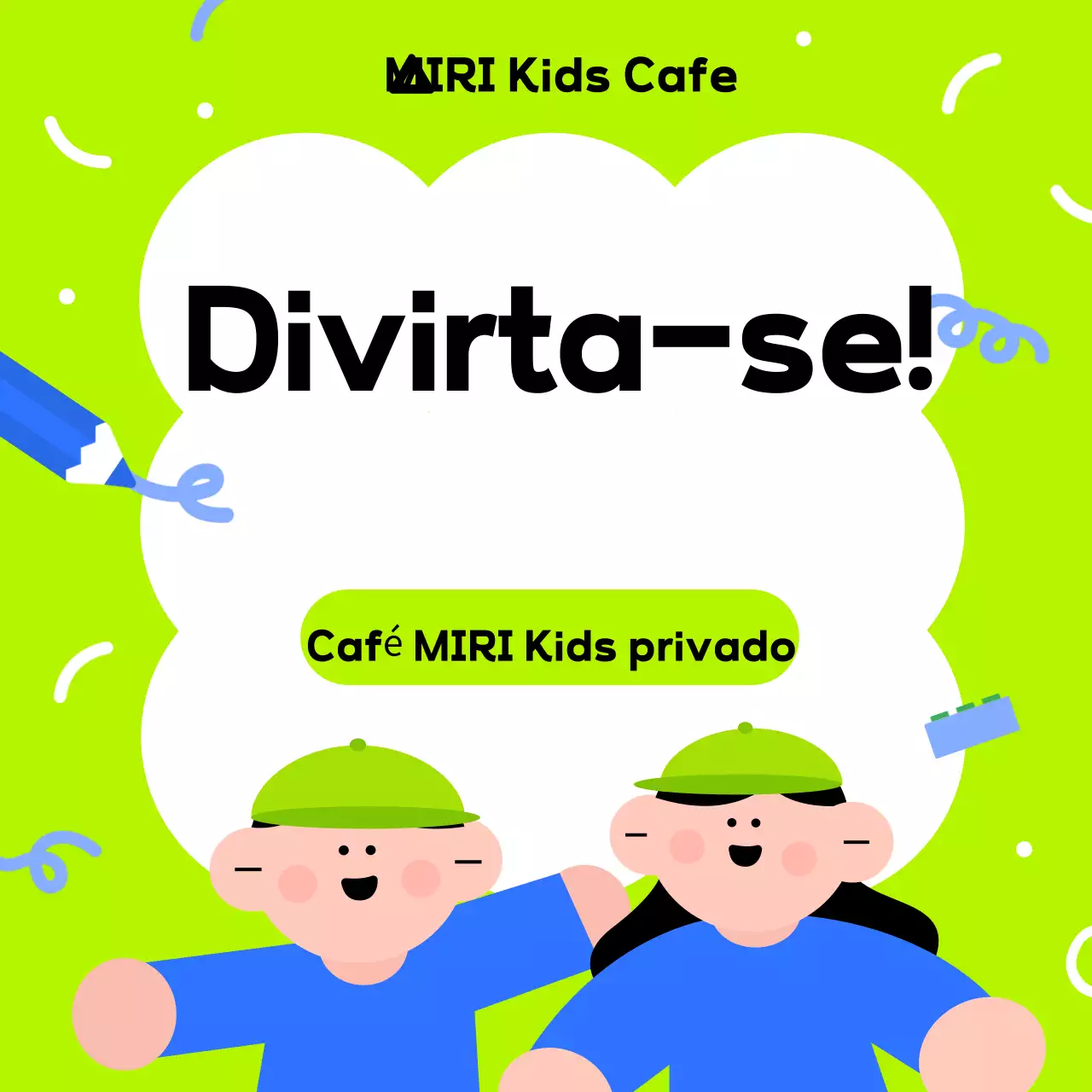 Promoção de Ano Novo de cafés para crianças