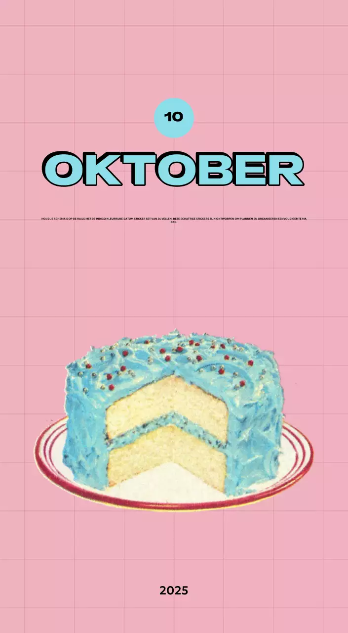 Kleurrijke kalenders met verschillende retro-illustraties