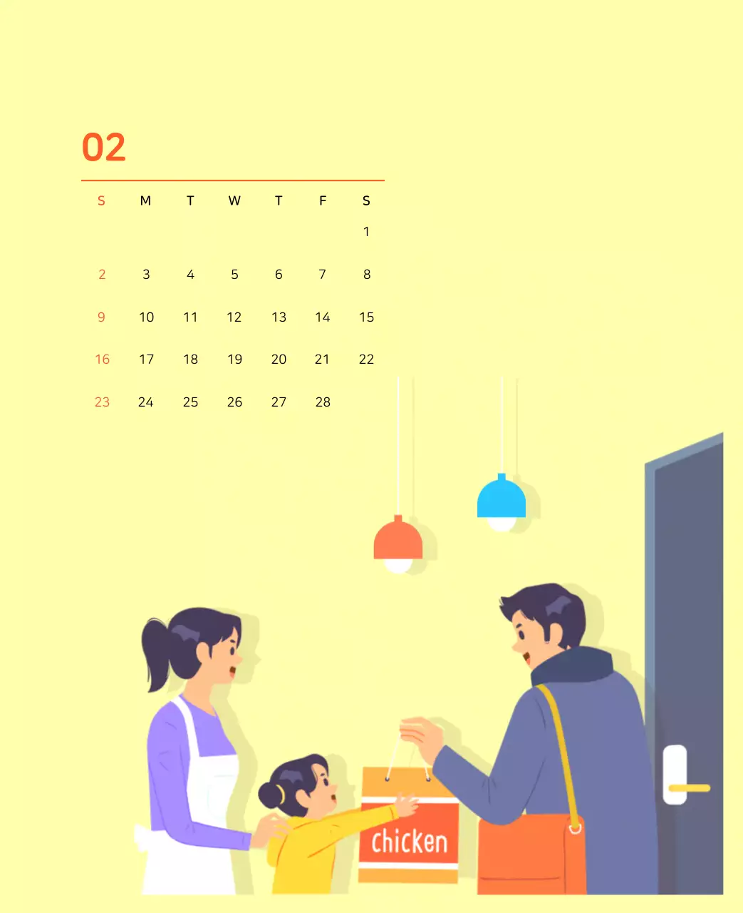 Concetto di illustrazione di famiglia multicolore