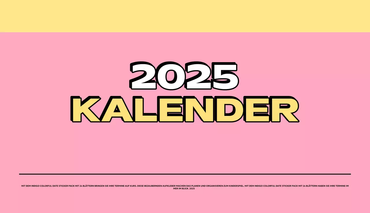 Bunte Kalender mit einer Vielzahl von Retro-Illustrationen