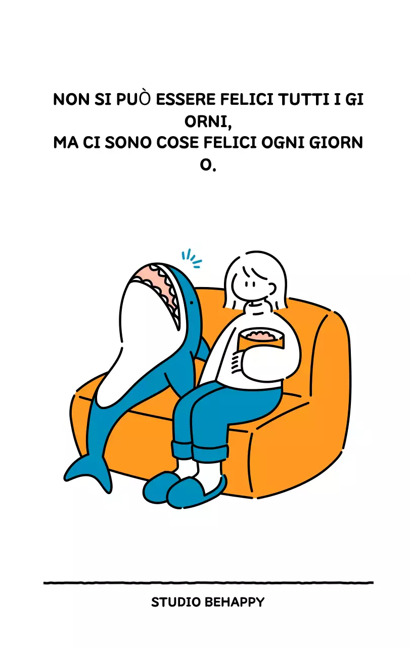 Calendario illustrato con un grazioso stile di linee