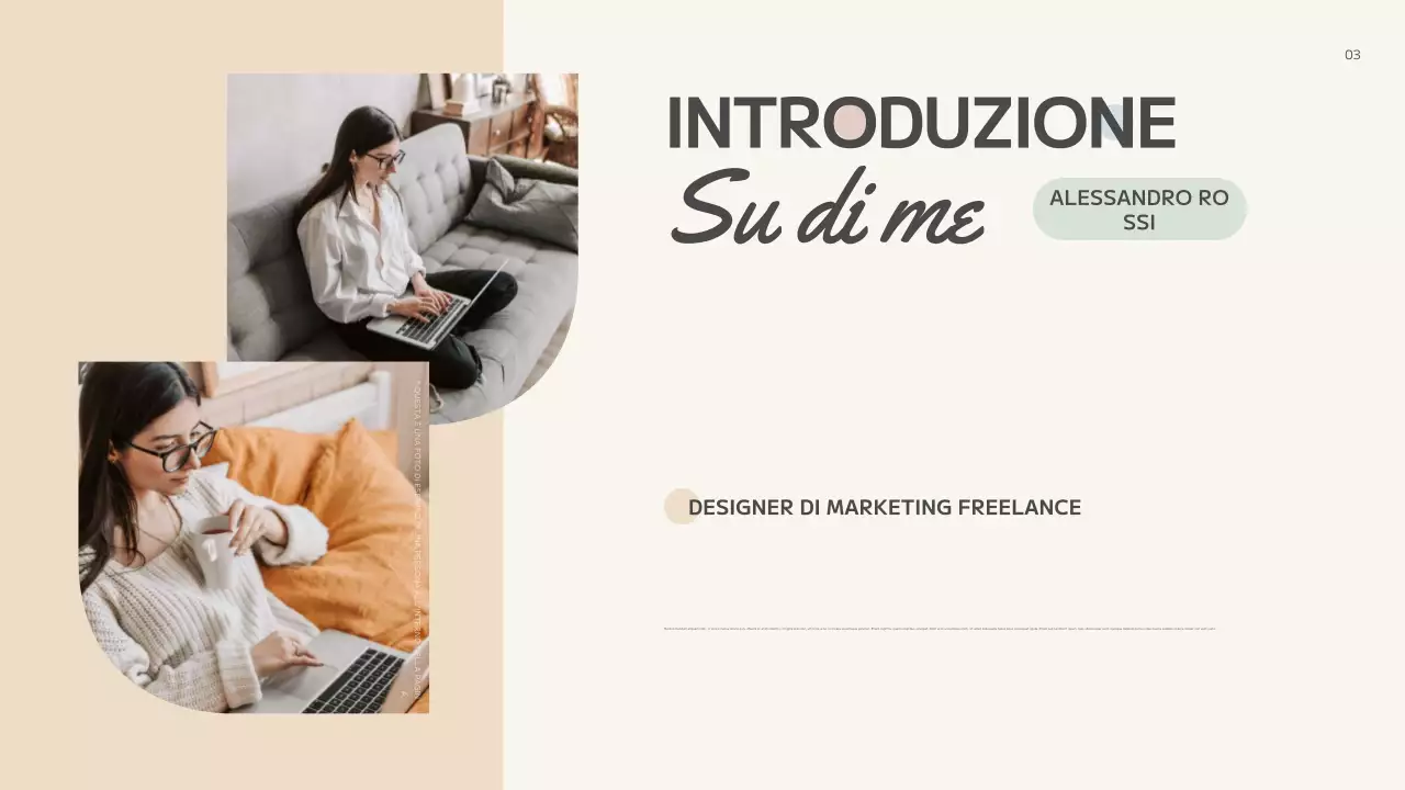 portafoglio creativo astratto beige