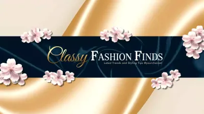 Gold Elegant Fashion Advertisement YouTube Thumbnail