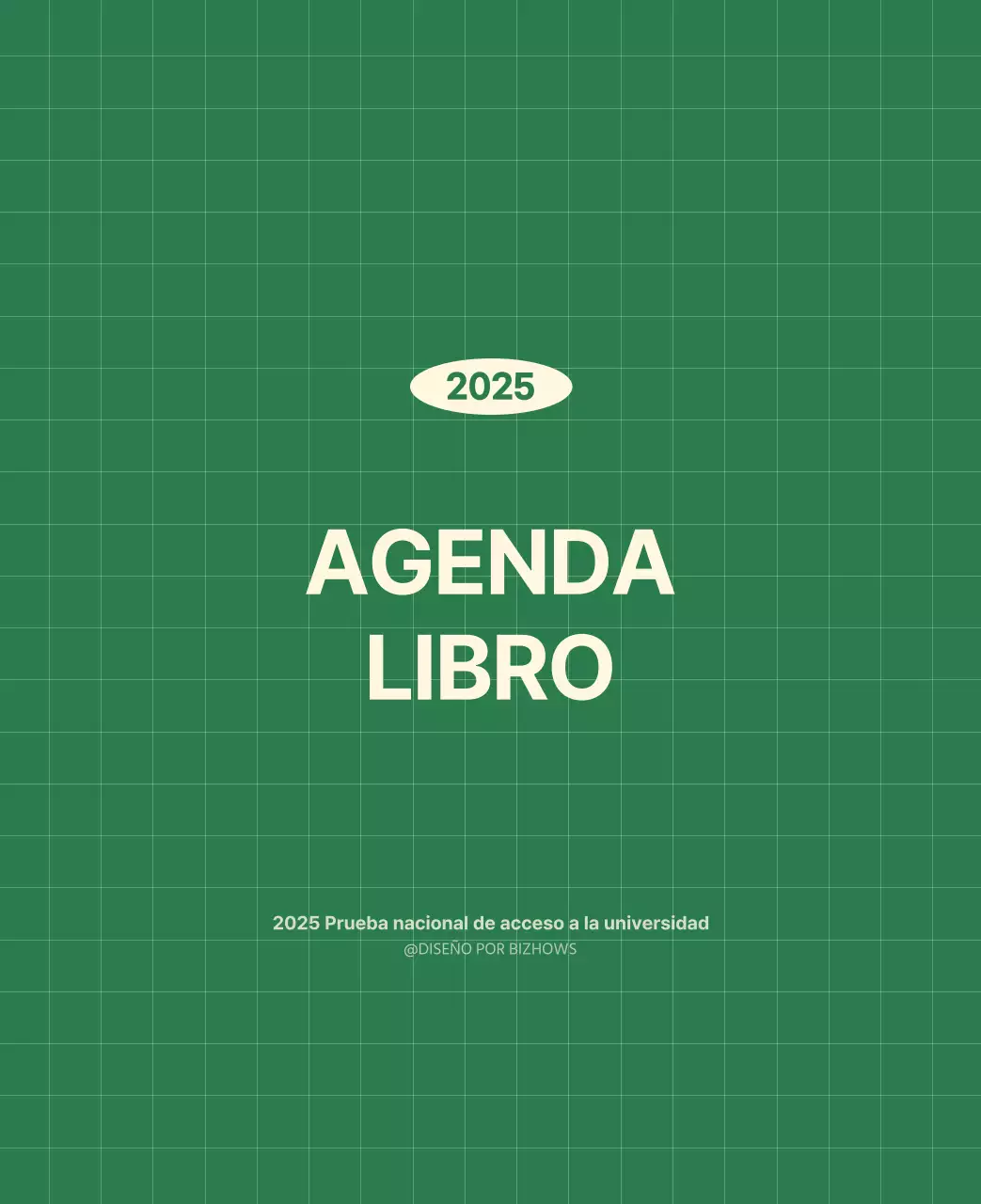 SAT Calendario de pared con concepto de bloc de notas del Día D en verde y amarillo claro