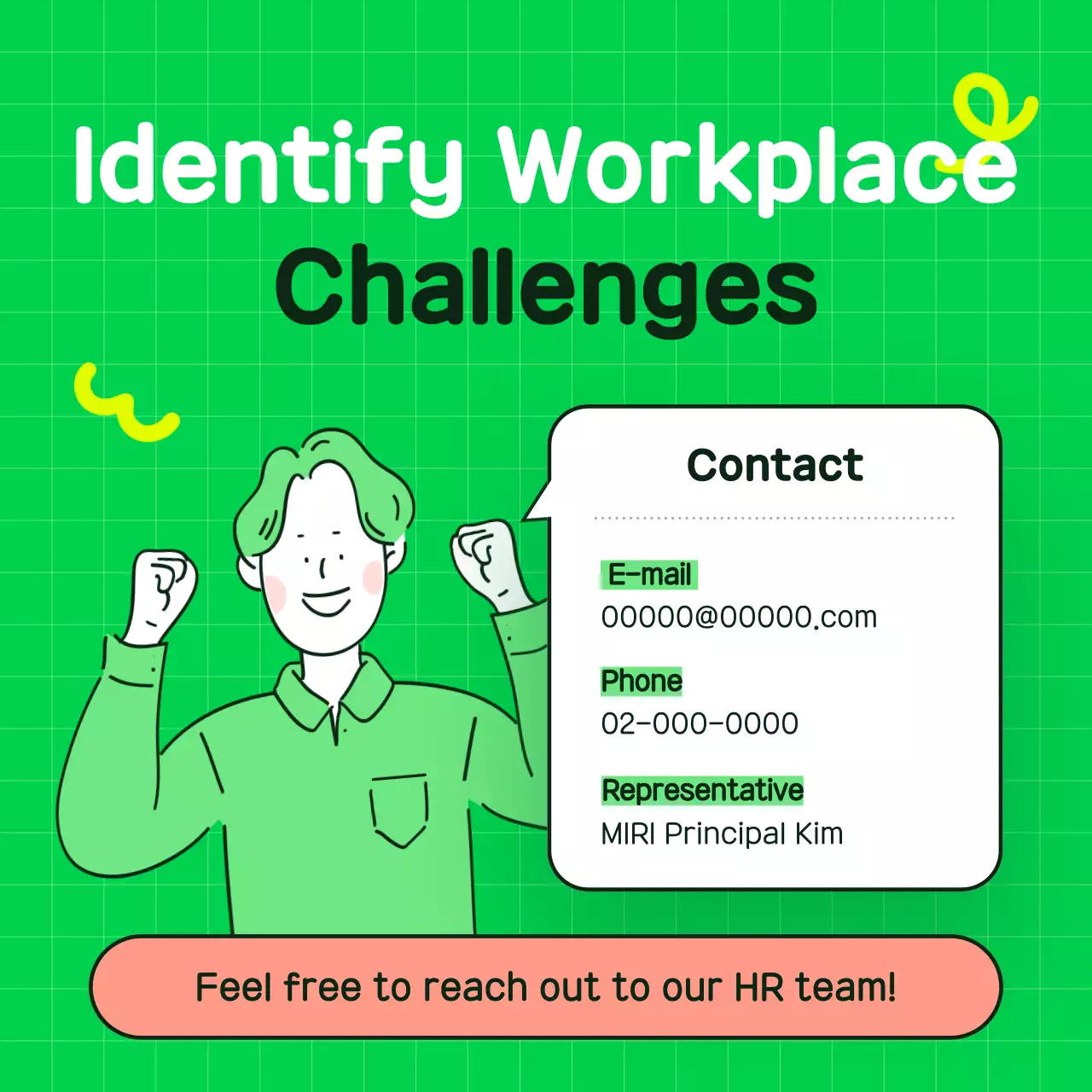 Green Simple Workplace Guide Instagram Carousel