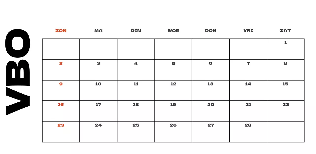 Hemels schone kalender