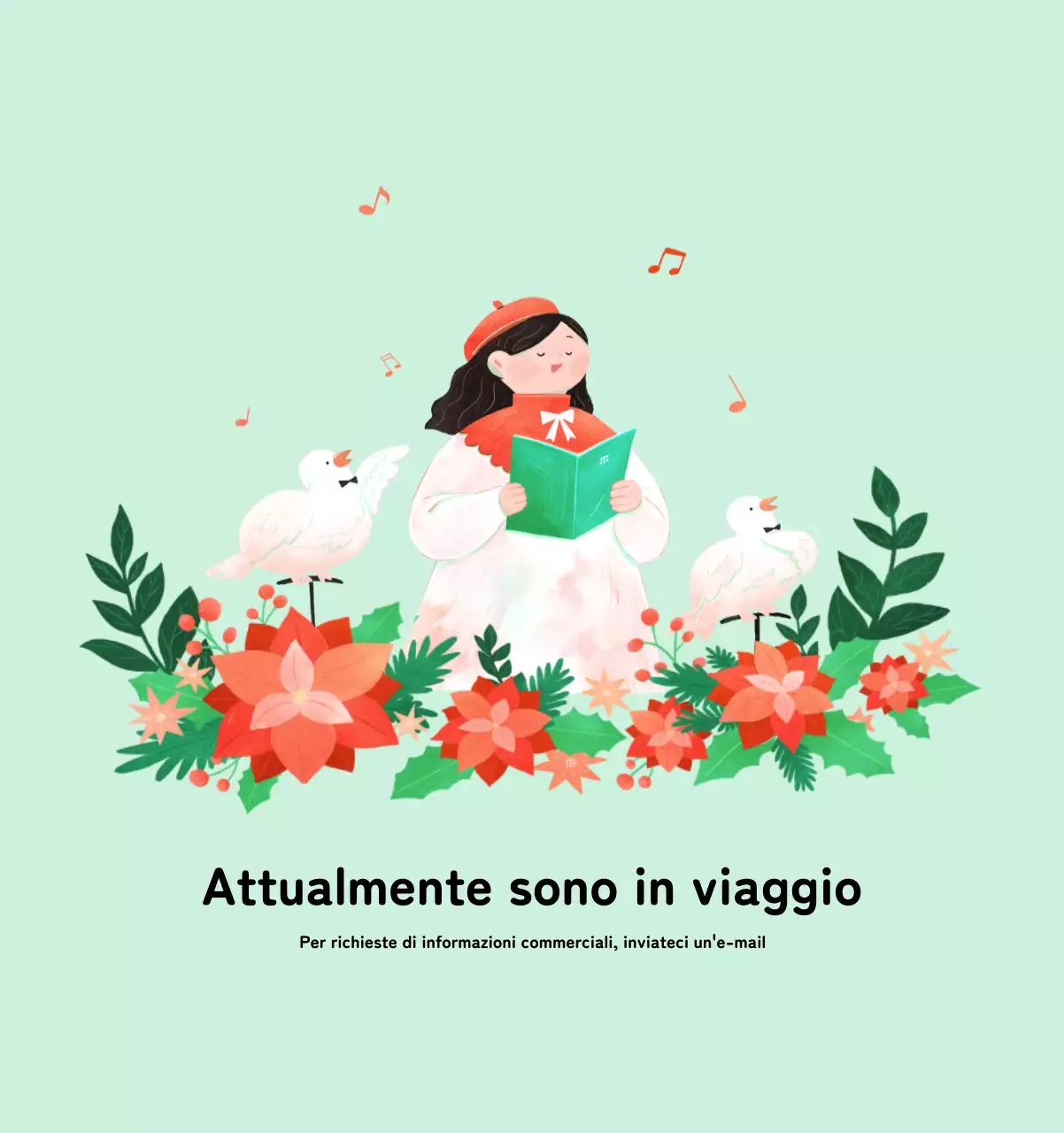 Calendario di Capodanno con una calda illustrazione