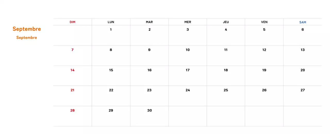 Calendrier du Nouvel An avec illustrations chaleureuses
