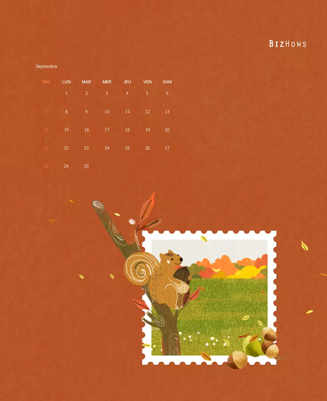 Illustrations de timbres avec un concept chaleureux