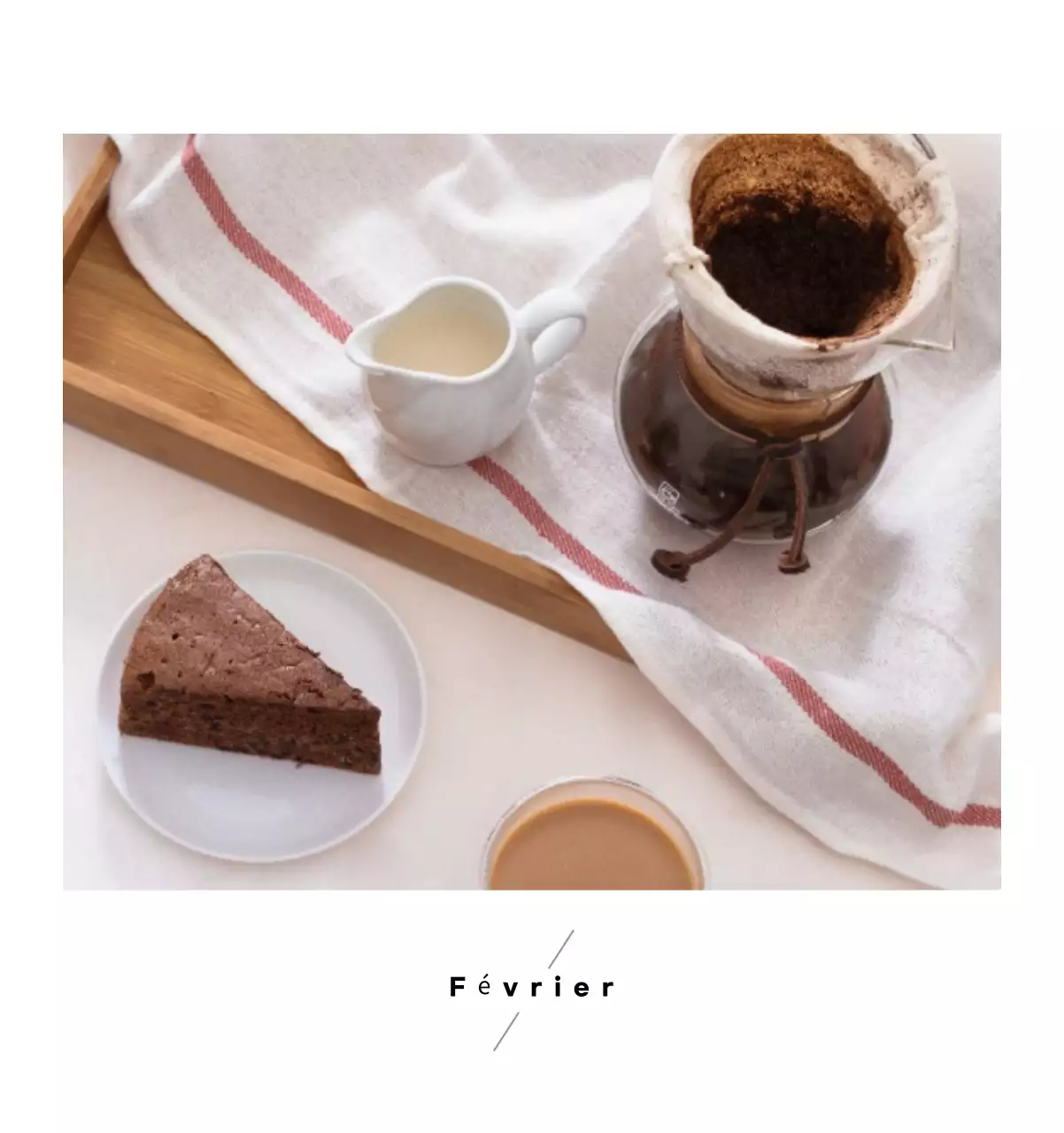 Calendrier minimaliste pour le café