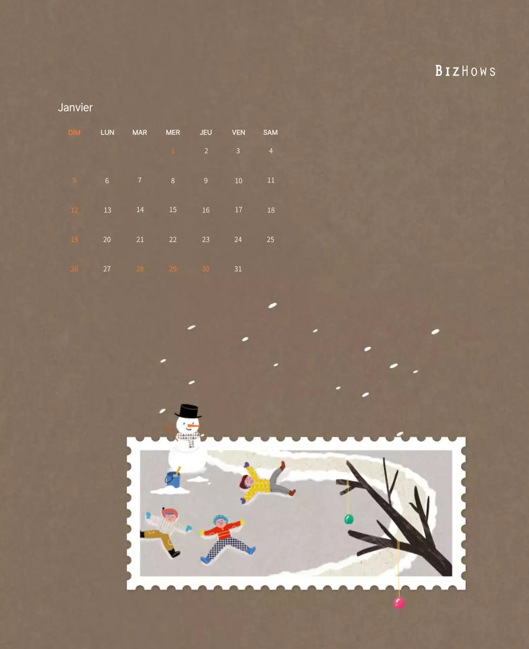 Illustrations de timbres avec un concept chaleureux