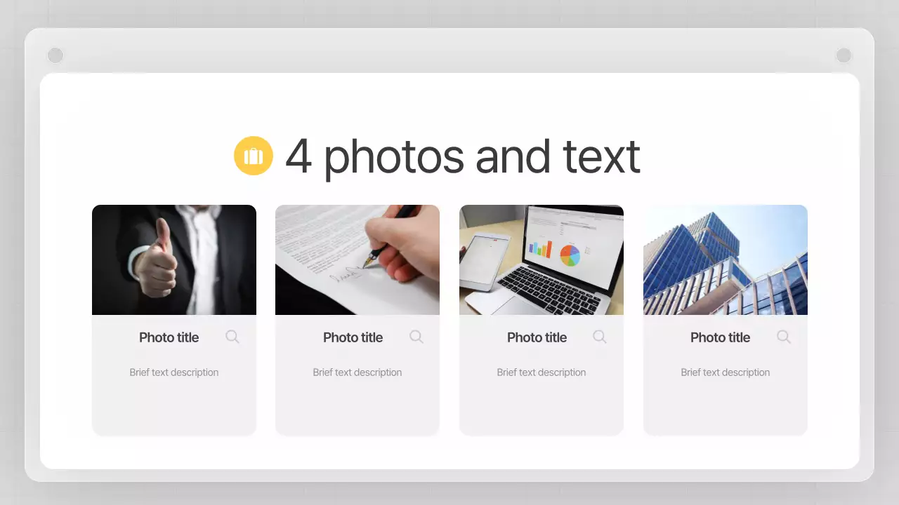 A gray, clean business plan