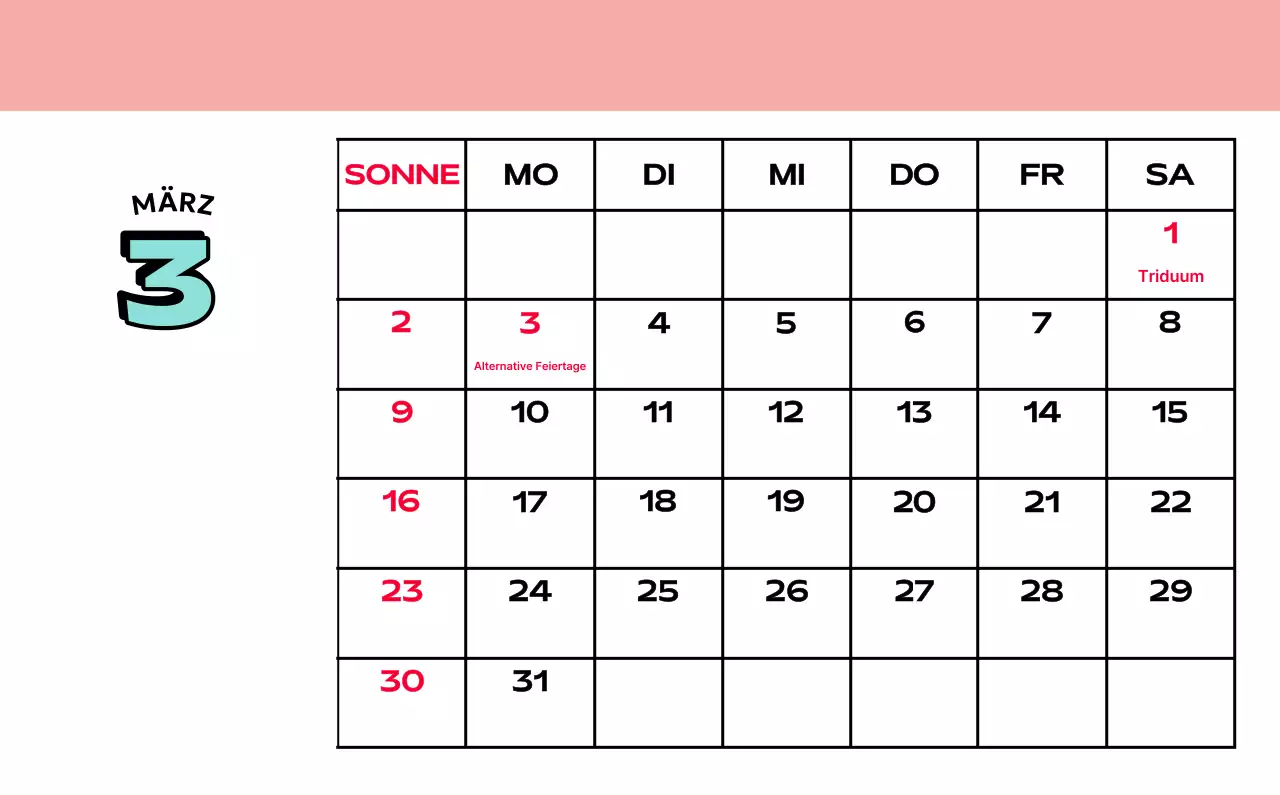 Bunte Kalender mit einer Vielzahl von Retro-Illustrationen