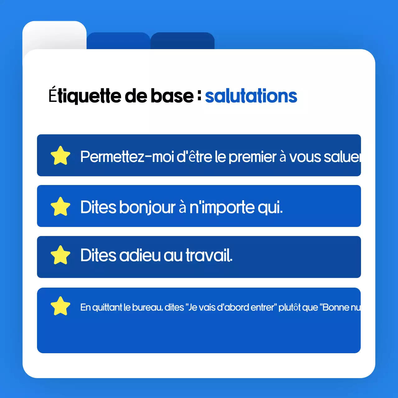 Ressources de formation aux bonnes manières sur le lieu de travail
