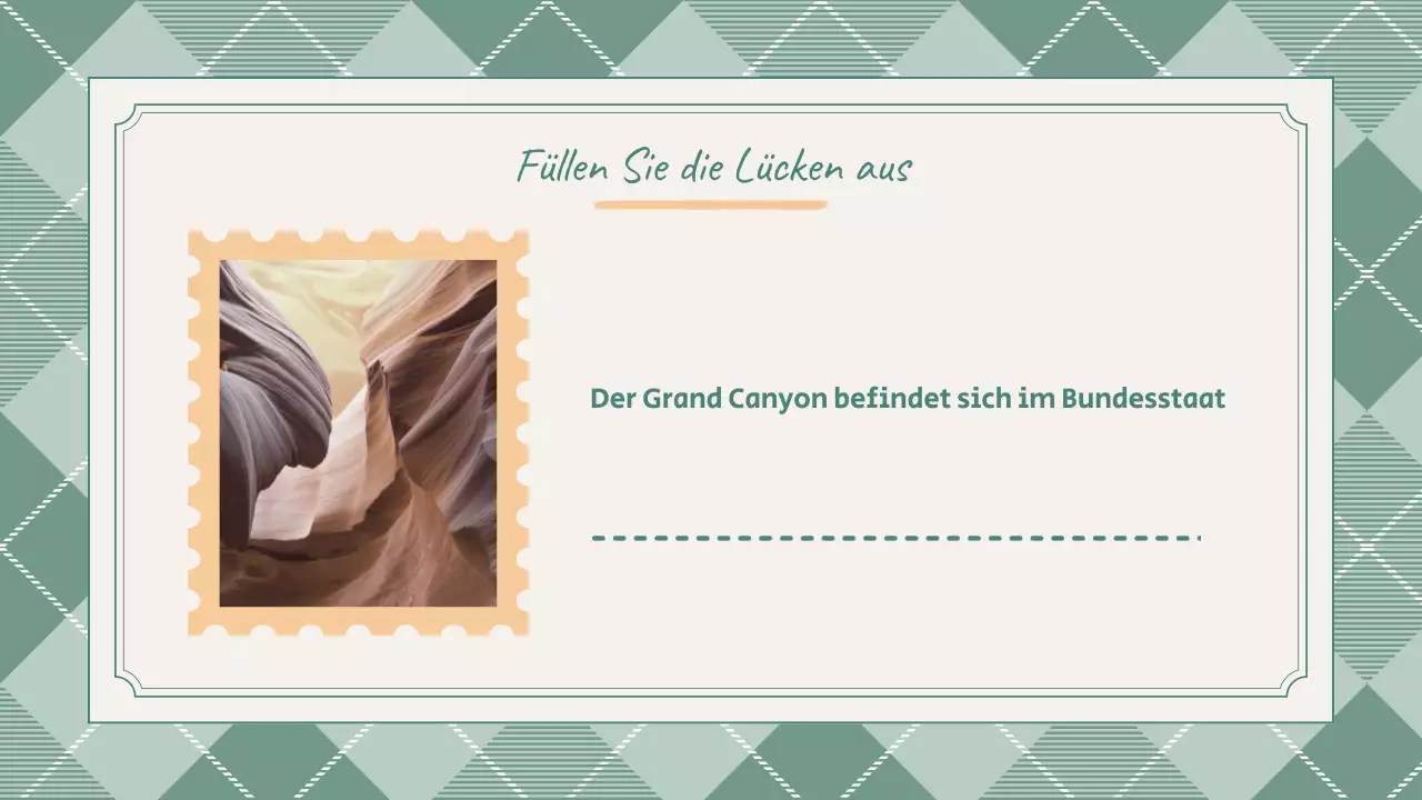 Preppy Cute Green School Quiz Präsentation